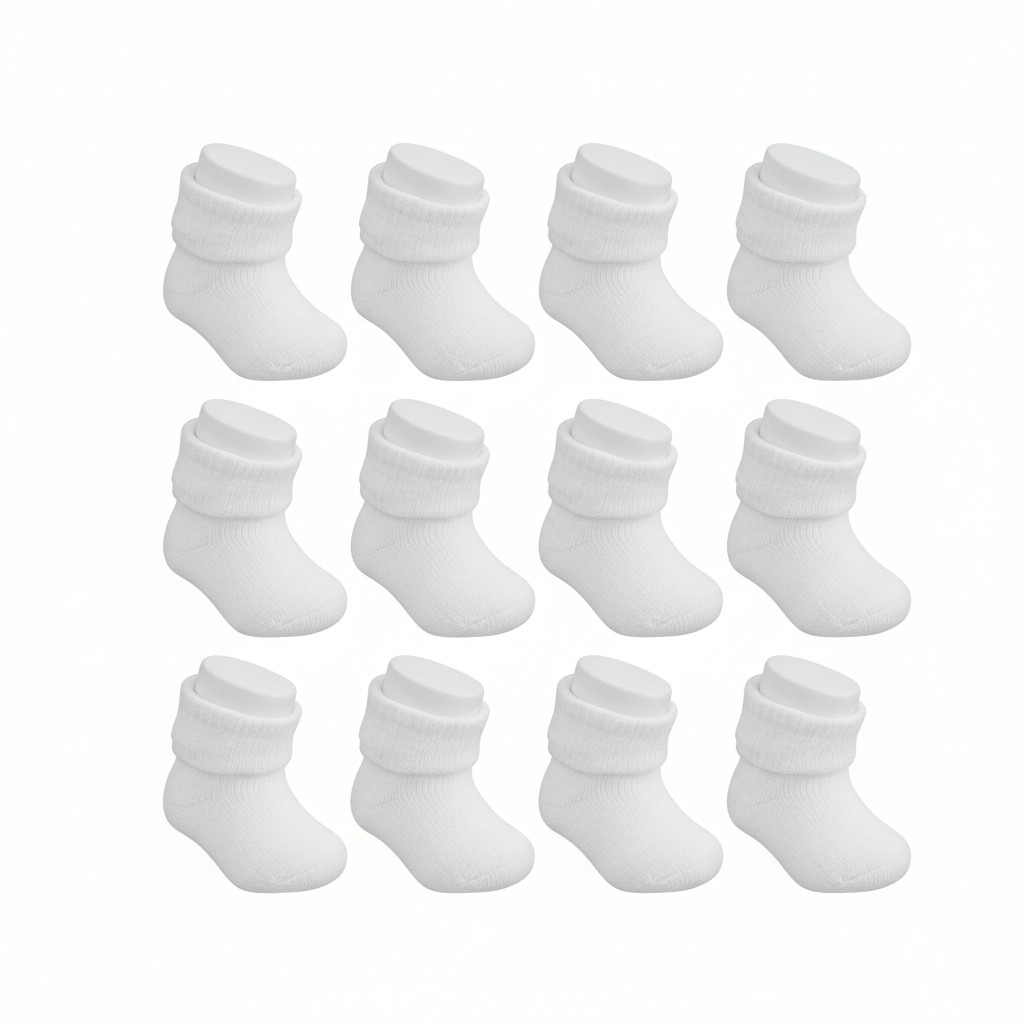 Baby white socks