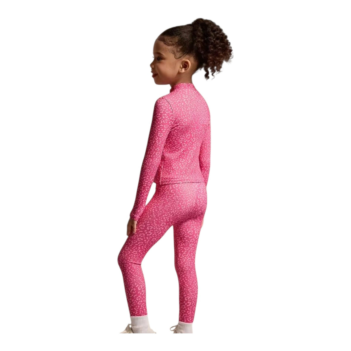 Girl pink 2pc yoga pants track set 2k6