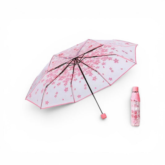 Pink cherry blossom girls umbrella