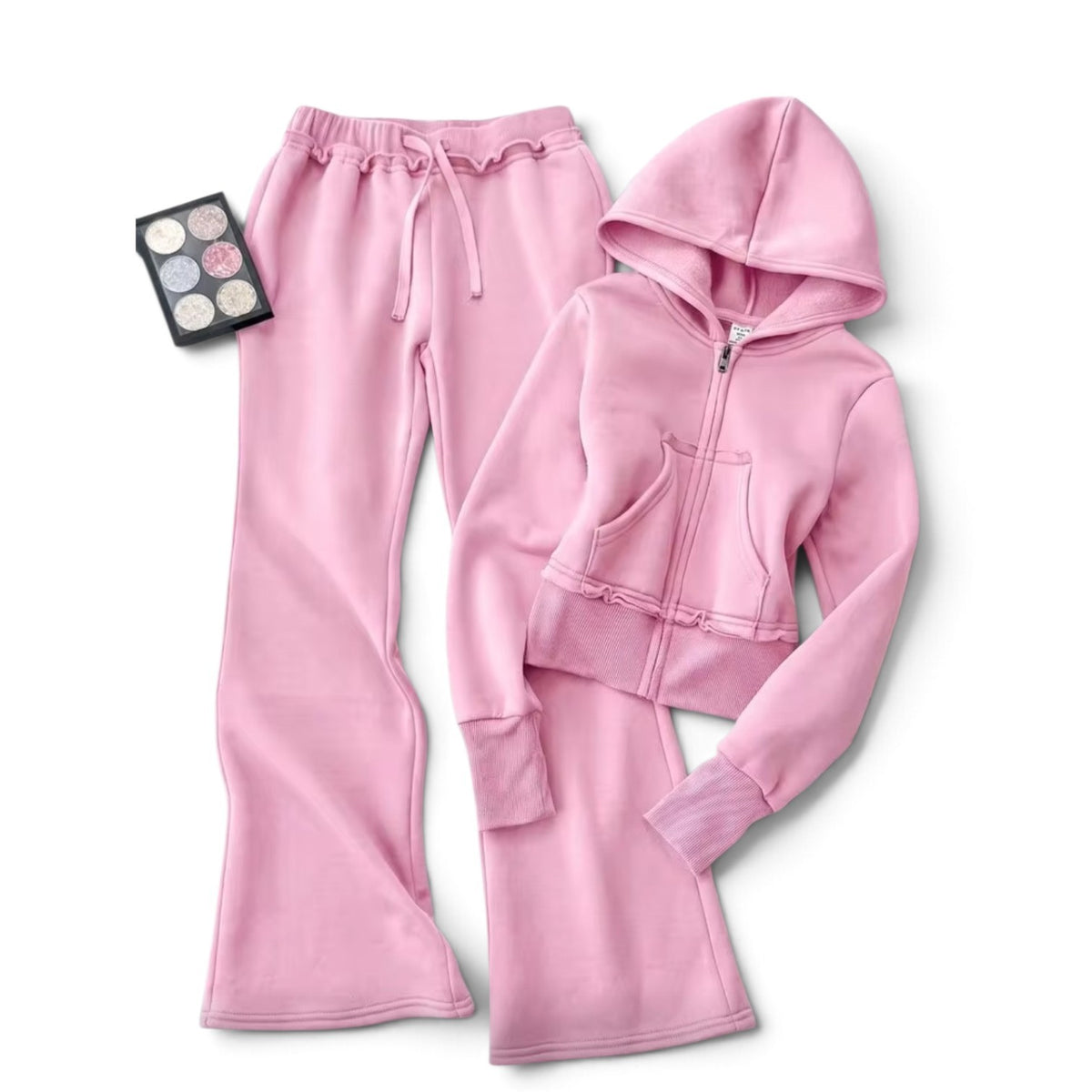 Pre teen girls Pink hoodie sweats set