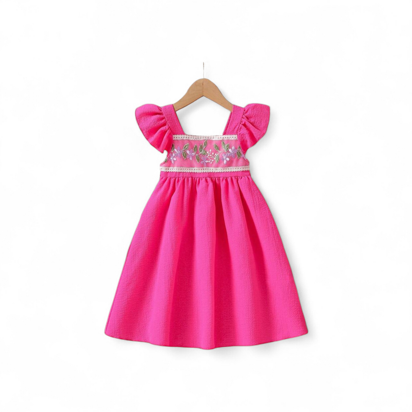 Pink bohemian girls dress