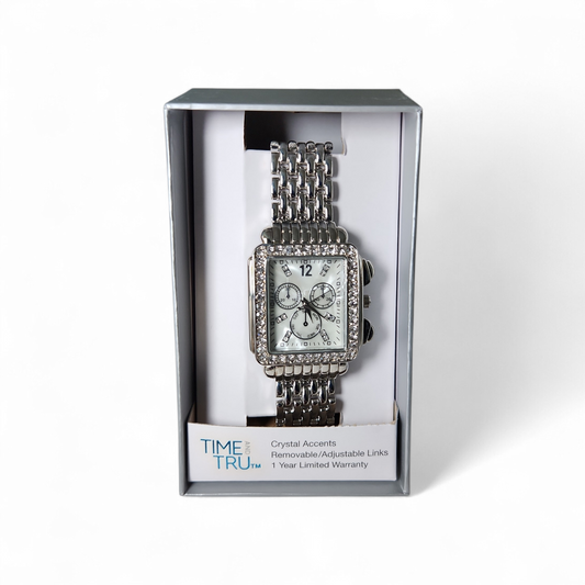 Time & tru female crystal accents watch