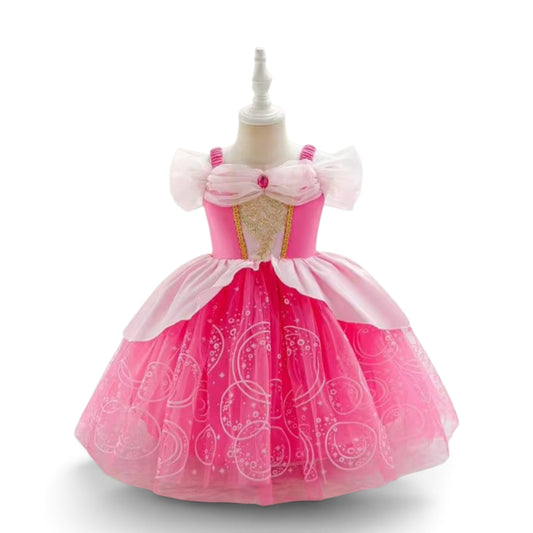 Pink princess girls dress