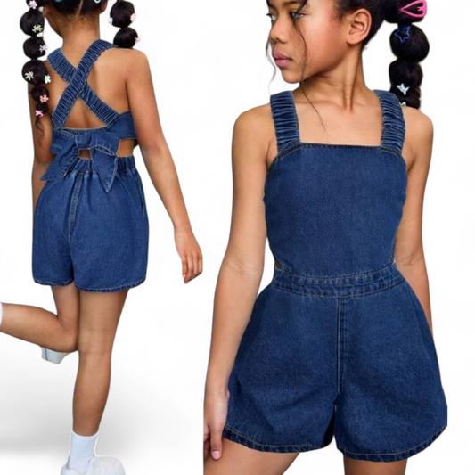 Demin pre teen girls  romper