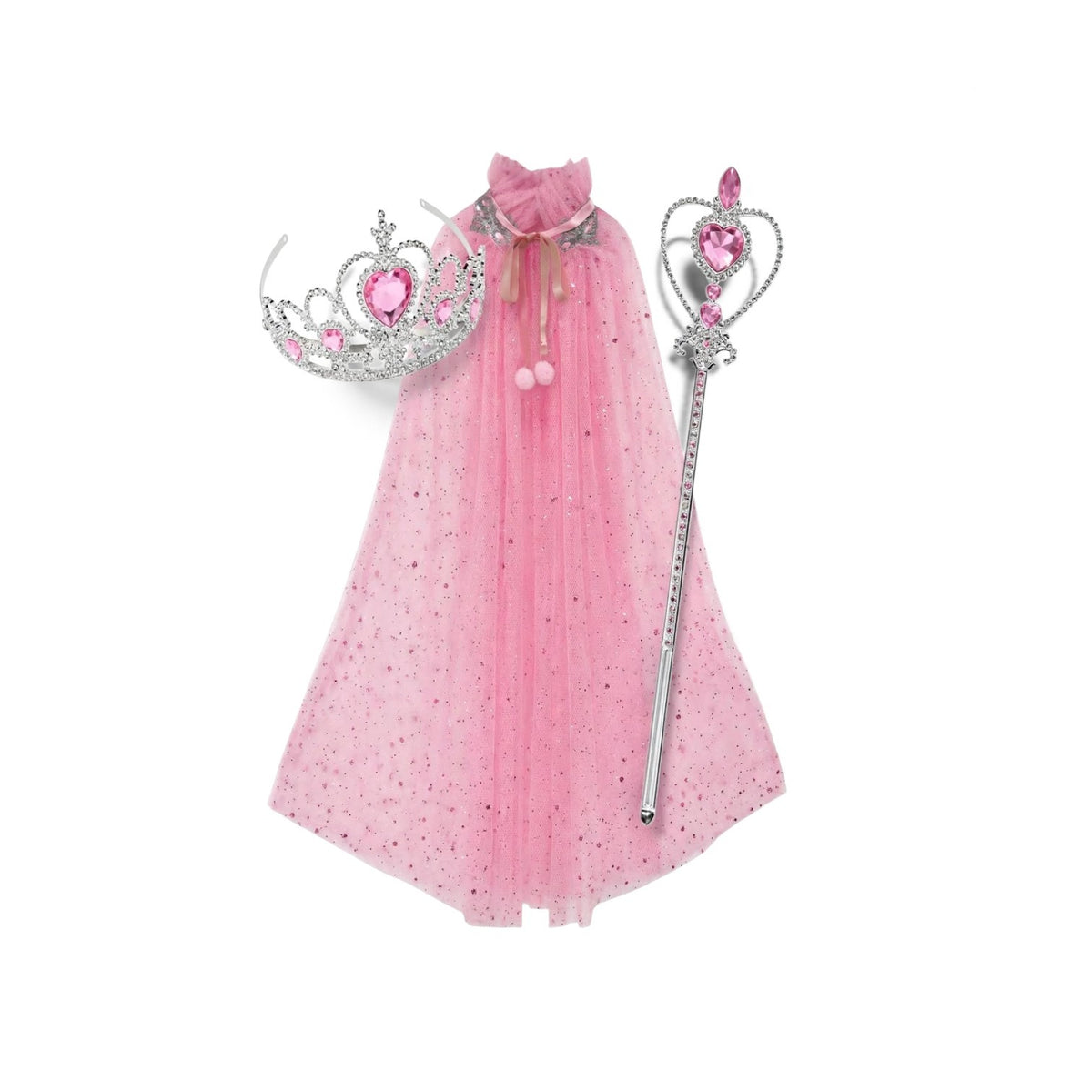 Pink princess 3pc cape set
