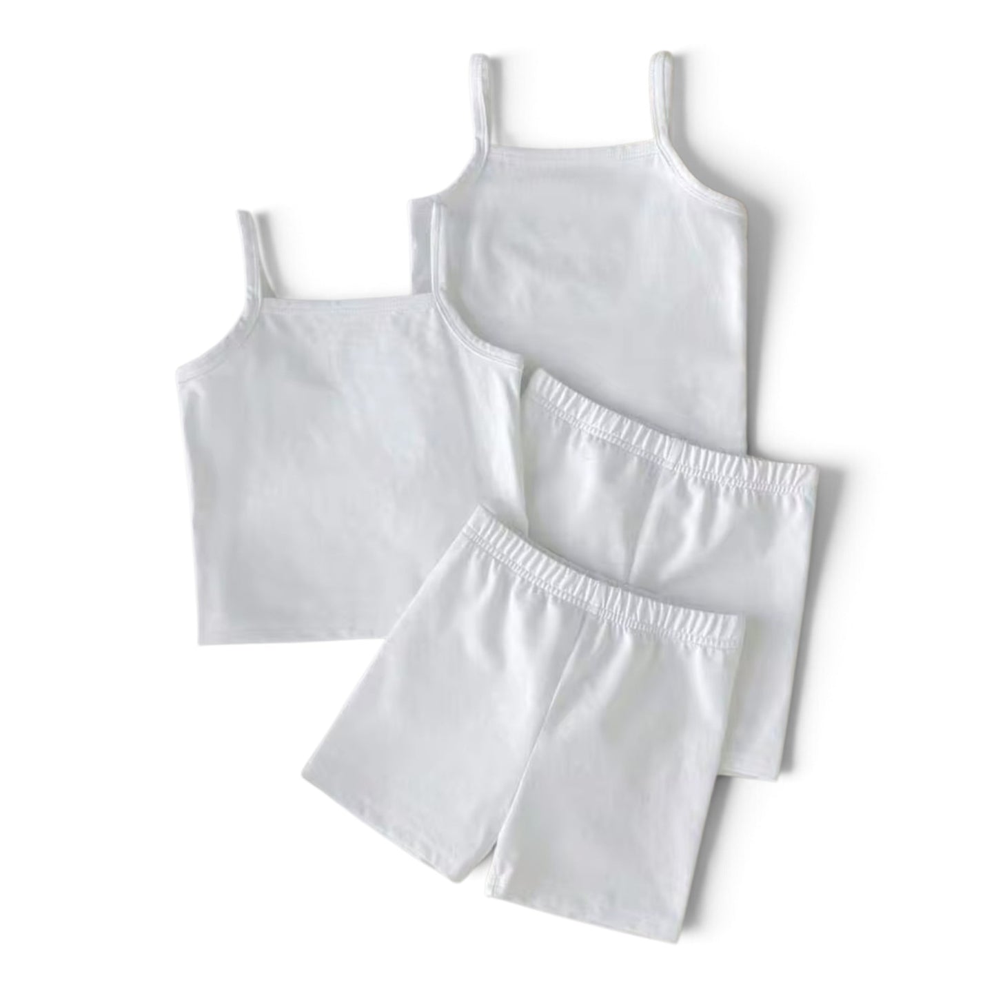 4pc short tights and cami girls set