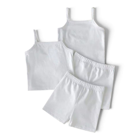 4pc short tights and cami girls set
