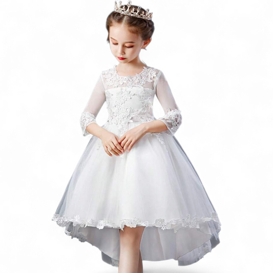 Girls white long formal dress 2k6