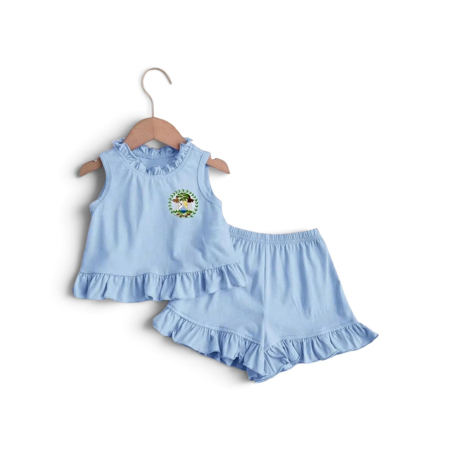 Belize emblem baby 2pc cotton set