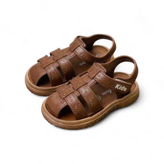 Kids boys brown sandals