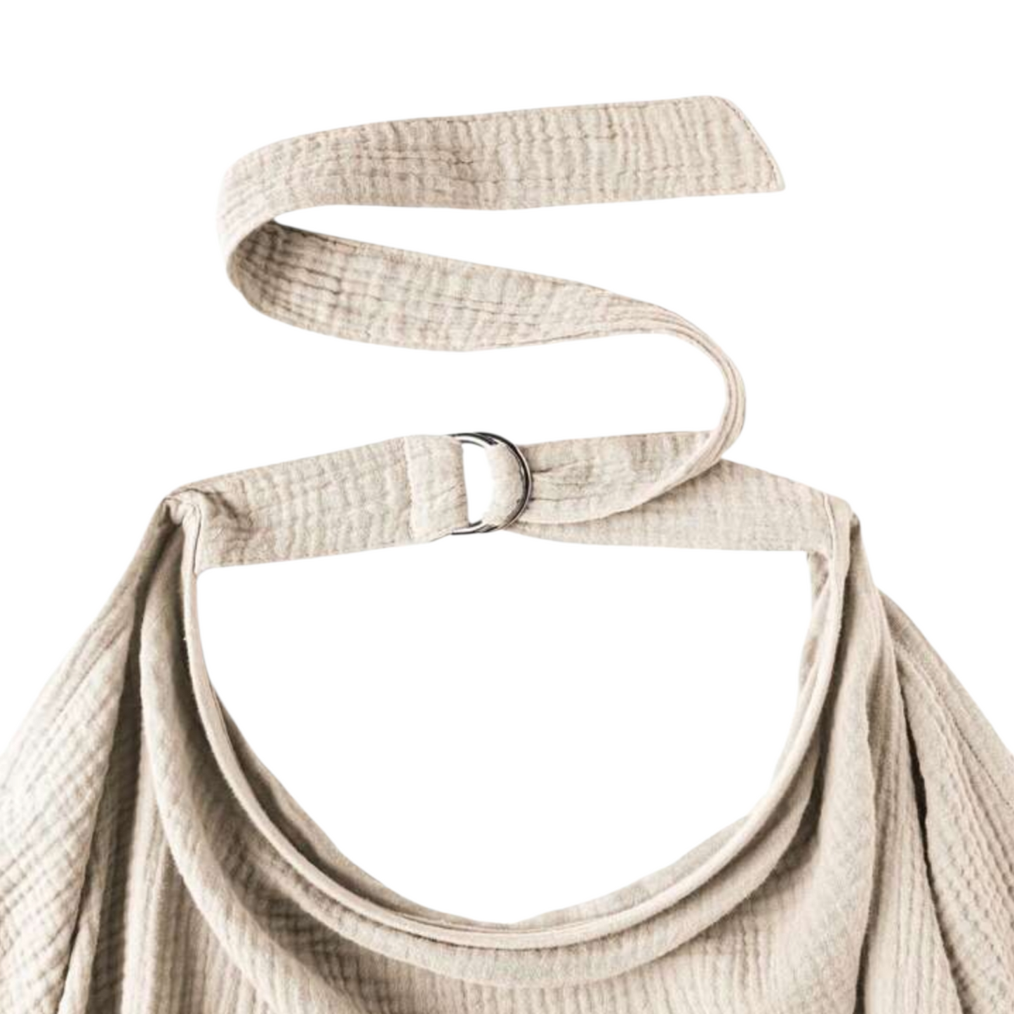 Breast feeding cover with breathable opening
