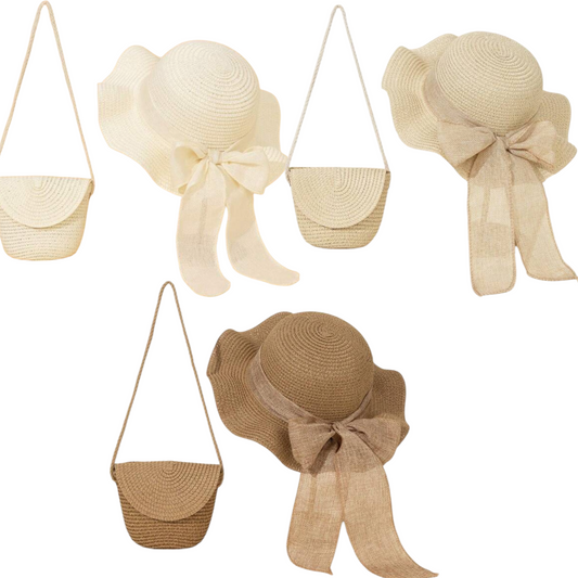 Beach purse and hat set 2k6