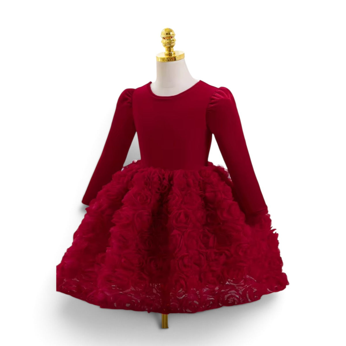Girls red velvet dress 2k6