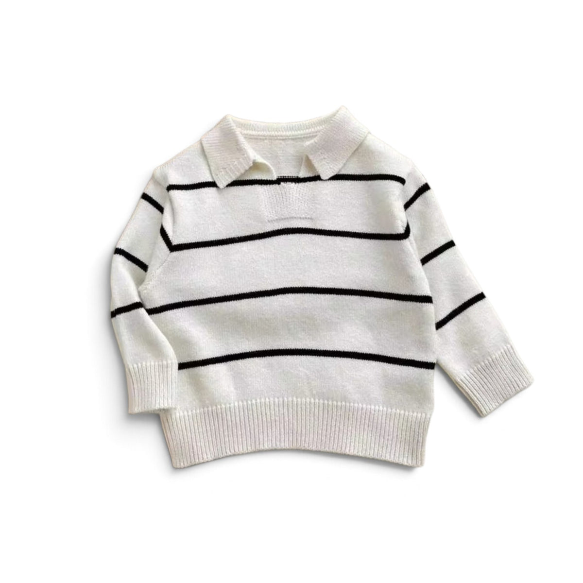 Toddler boy blue stripe sweater 2k6