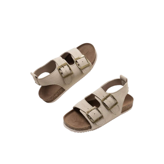 Double strapped beige boys sandals