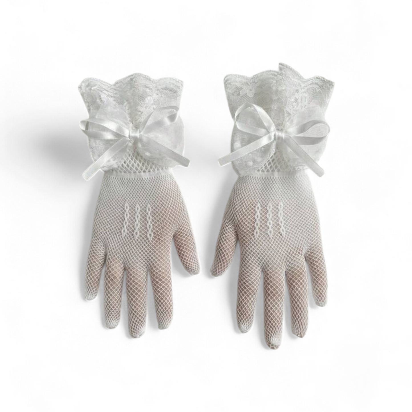 Girls fishnet hand gloves