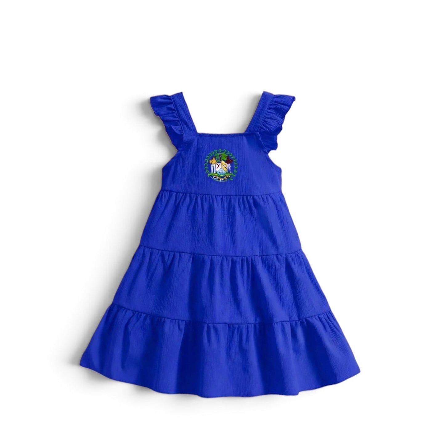 Blue belize frill dress