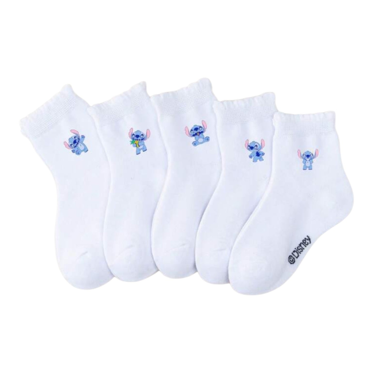 Stitch 5pk unisex socks